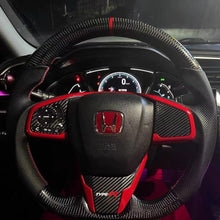 Load image into Gallery viewer, TTD Craft 10th gen Civic 2016-2021 FK8 FK7 Type R SI Carbon Fiber Steering Wheel
