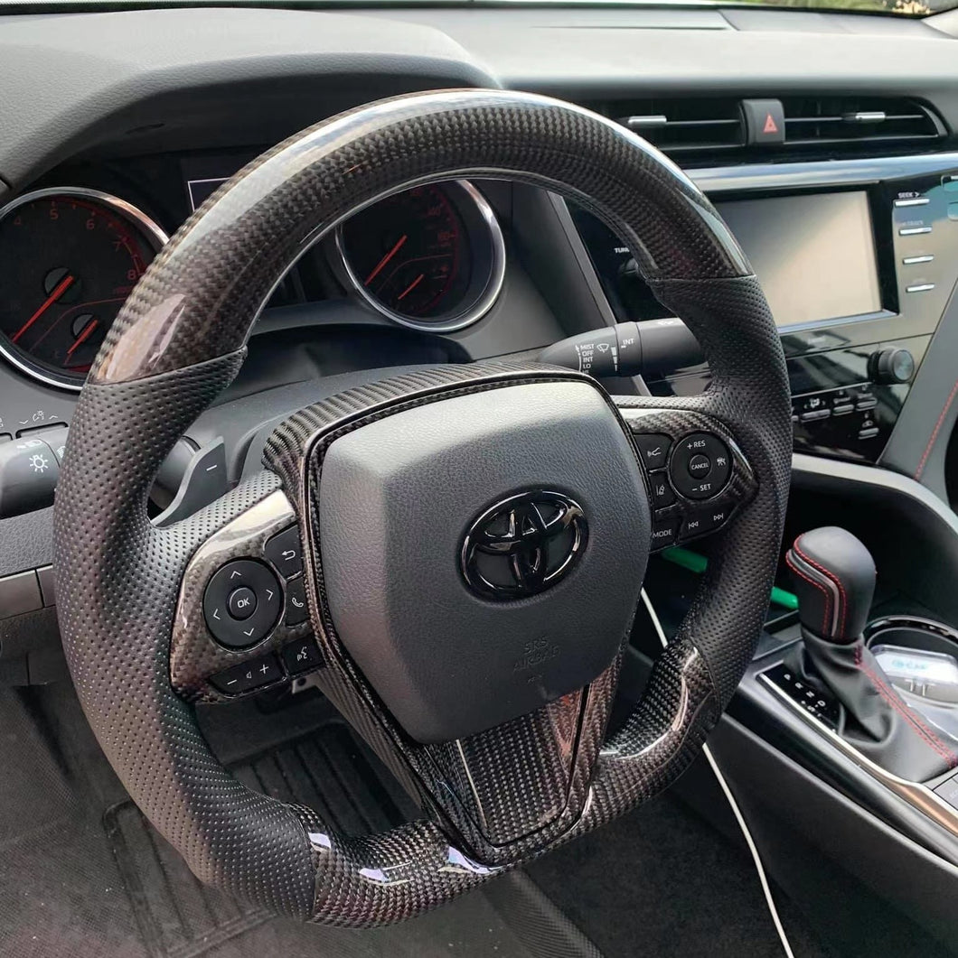 TTD Craft  8th gen Camry 2018 - 2024 SE XSE TRD V6 V4 Avalon Venza  Carbon Fiber Steering Wheel