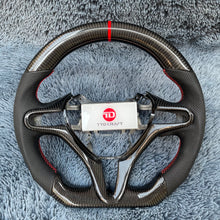 Charger l&#39;image dans la galerie, TTD Craft  8th gen Civic 2006-2011  FA FD SI  Carbon Fiber Steering Wheel

