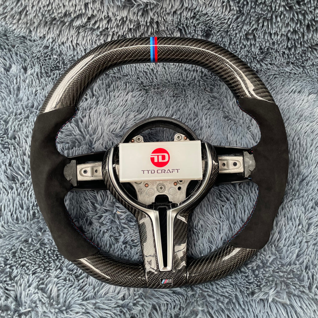TTD Craft  BMW M5  M6 F10 F11 F06 F12 F13 F01 F02 F03 F04  F85 F86 Carbon Fiber  Steering Wheel
