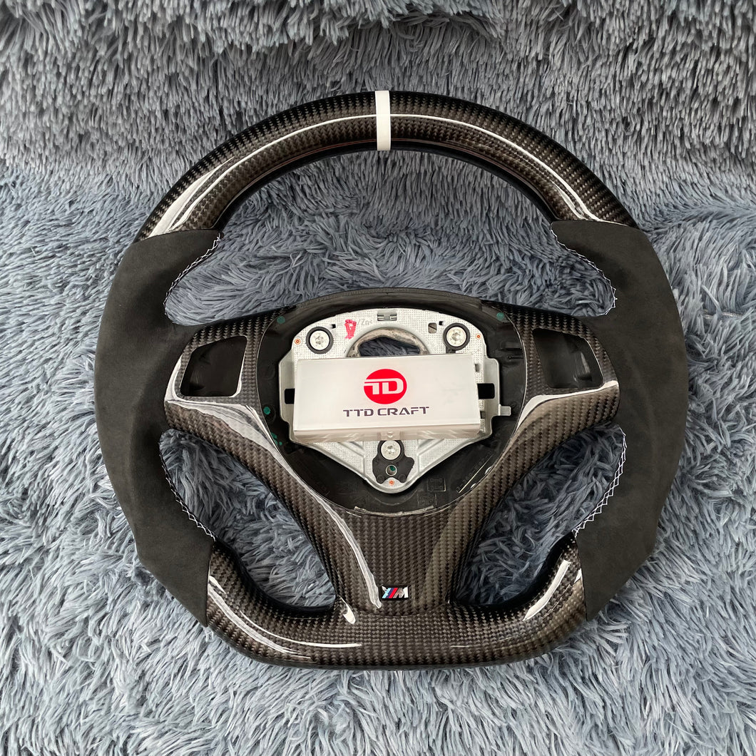 TTD Craft 1 SERIES E82 E88 / 3 SERIES E90 E91 E92 E93 / X1 E84 Carbon Fiber  Steering Wheel