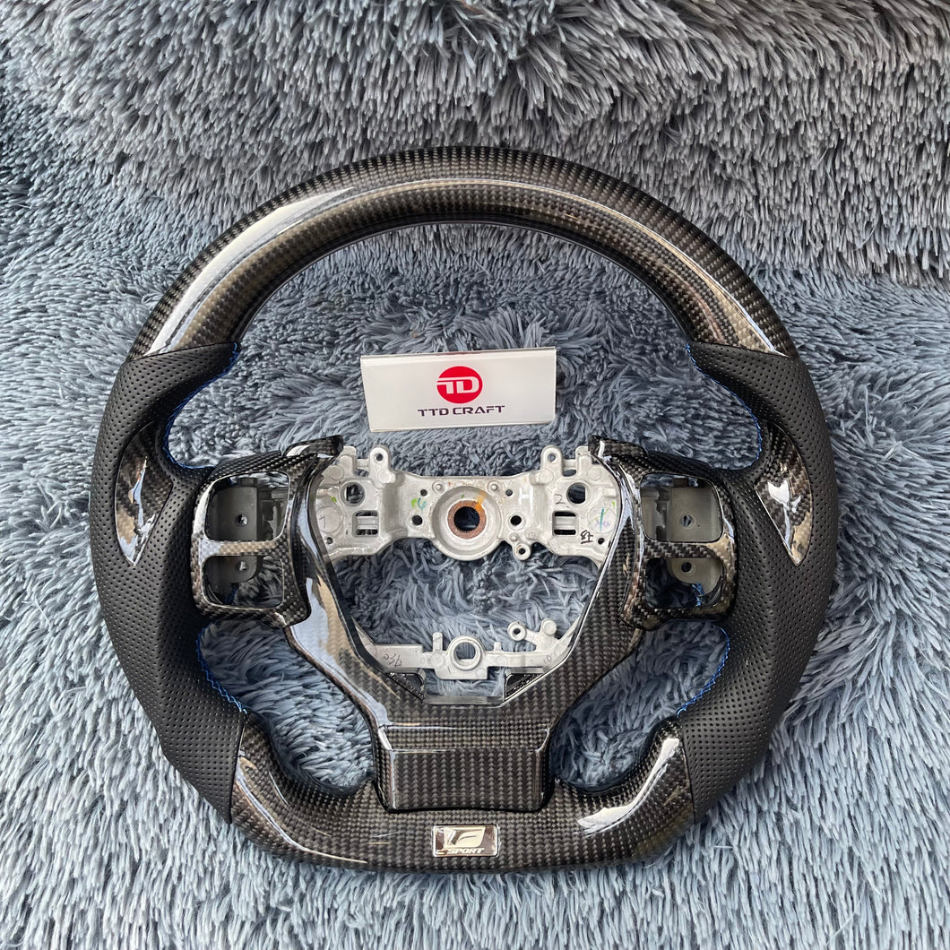 TTD Craft  Lexus  2014-2024 IS 250 350 300 CT200h  RC NX 200T  RC RCF  F sport  Carbon Fiber Steering Wheel