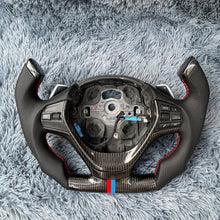 Charger l&#39;image dans la galerie, TTD Craft BMW 1 SERIES F20 F21 / 2 SERIES F22 F23 / 3 SERIES F30 F31 F35 / 4 SERIES F32 F33 F36 Carbon Fiber Steering wheel with paddle shifter

