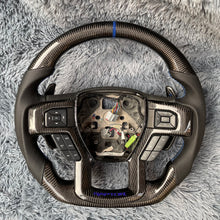Lade das Bild in den Galerie-Viewer, TTD Craft Ford 2018-2020 F150 Raptor / 2017-2022 F250/ 2017-2022 F350 Carbon Fiber Steering Wheel
