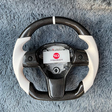 Lade das Bild in den Galerie-Viewer, TTD Craft Tesla Model 3 Y  Carbon Fiber Steering Wheel
