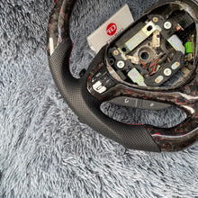 Lade das Bild in den Galerie-Viewer, TTD Craft  Acura 2009-2014 TSX Sport Wagon Special Edition Honda CU2 Forged Carbon Fiber Steering Wheel with Red Flakes
