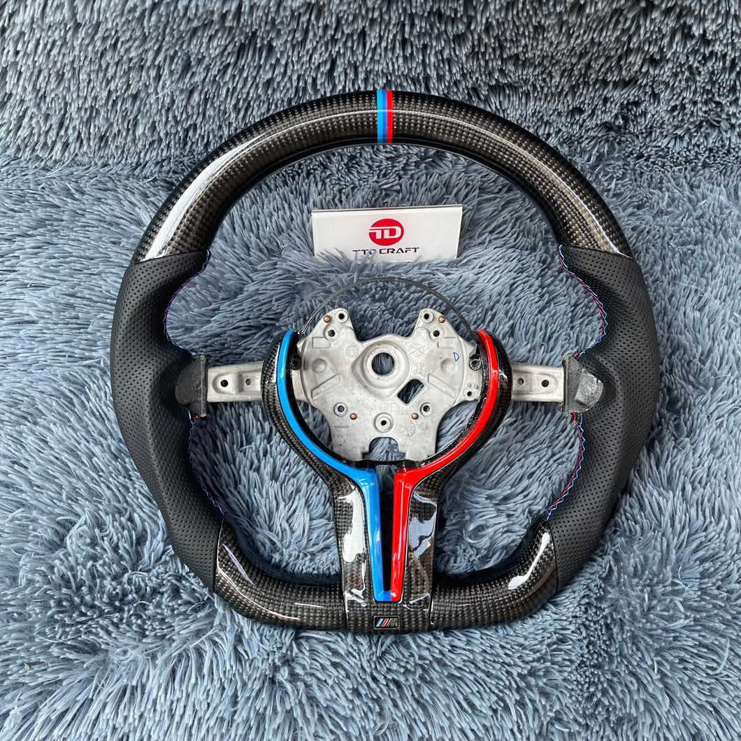 TTD Craft BMW M2 M3 M4 F20 F80 F21 F22 F23 F45 F30 F31 F35 F32 F33 F36 F48 F49 F39 F25 F26 F15 Carbon Fiber Steering Wheel