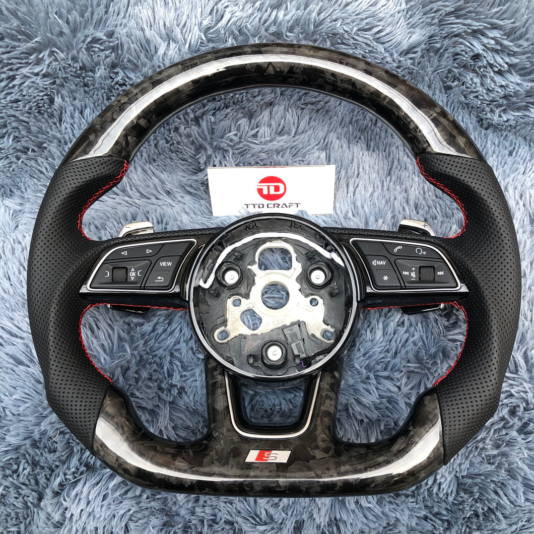 TTD Craft Audi B9 A3 A4  A5 S3 S4 S5 RS3  RS4  RS5 Sport  Carbon Fiber Steering Wheel