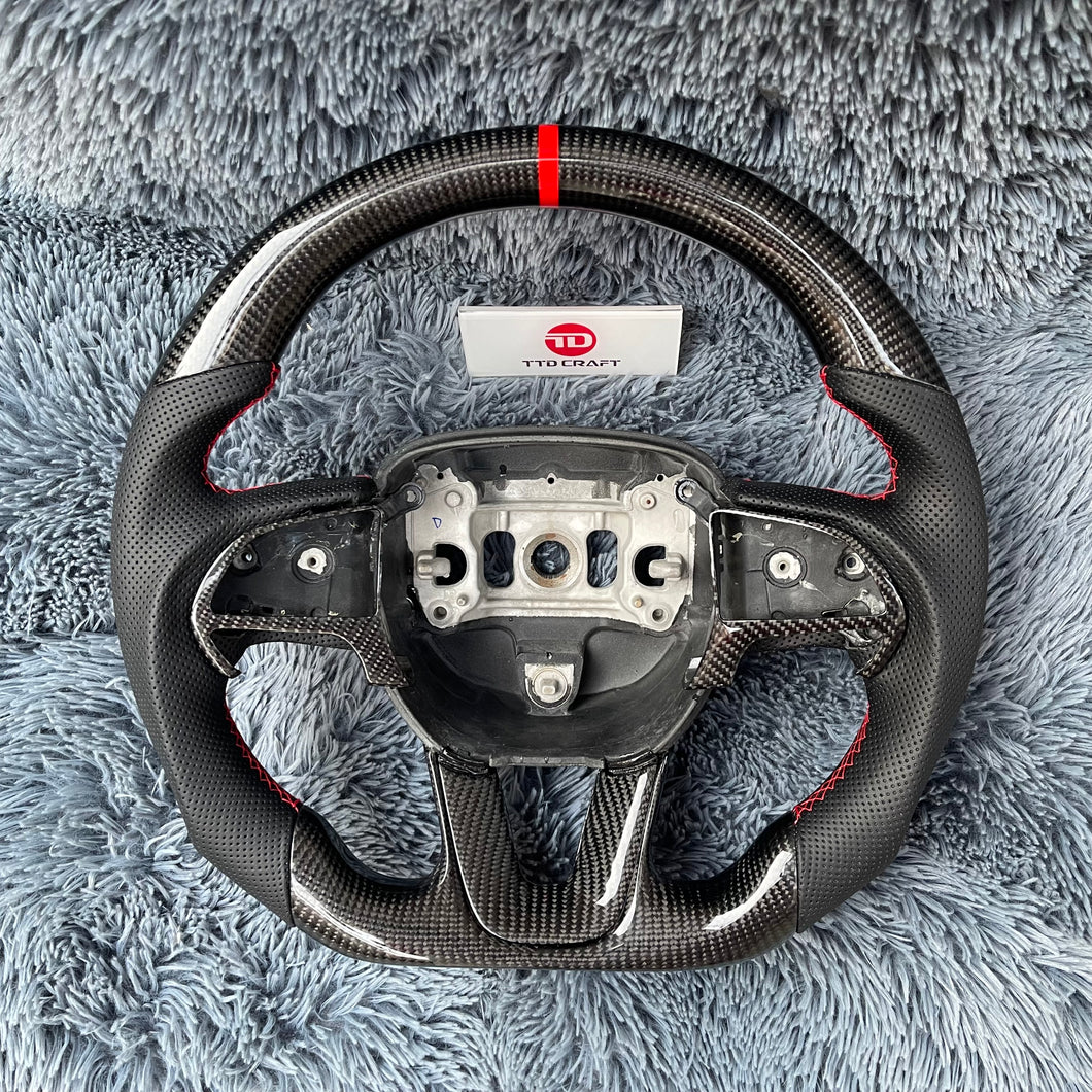 TTD Craft  Dodge 2016-2023 Charger Challenger / 2014-2023 Durango Carbon Fiber Steering Wheel
