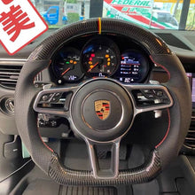 Load image into Gallery viewer, TTD Craft  Porsche  2012-2022 718 Cayman Carbon Fiber Steering Wheel
