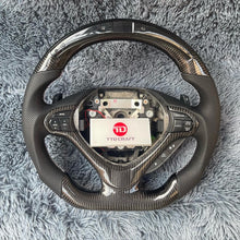 Lade das Bild in den Galerie-Viewer, TTD Craft  Acura 2009-2014 TSX Sport Wagon Special Edition Honda CU2  Carbon Fiber Steering Wheel with led
