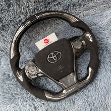 Charger l&#39;image dans la galerie, TTD Craft 7th gen Camry  2012-2014  Venza 2013-2019  Carbon  Fiber  Steering wheel
