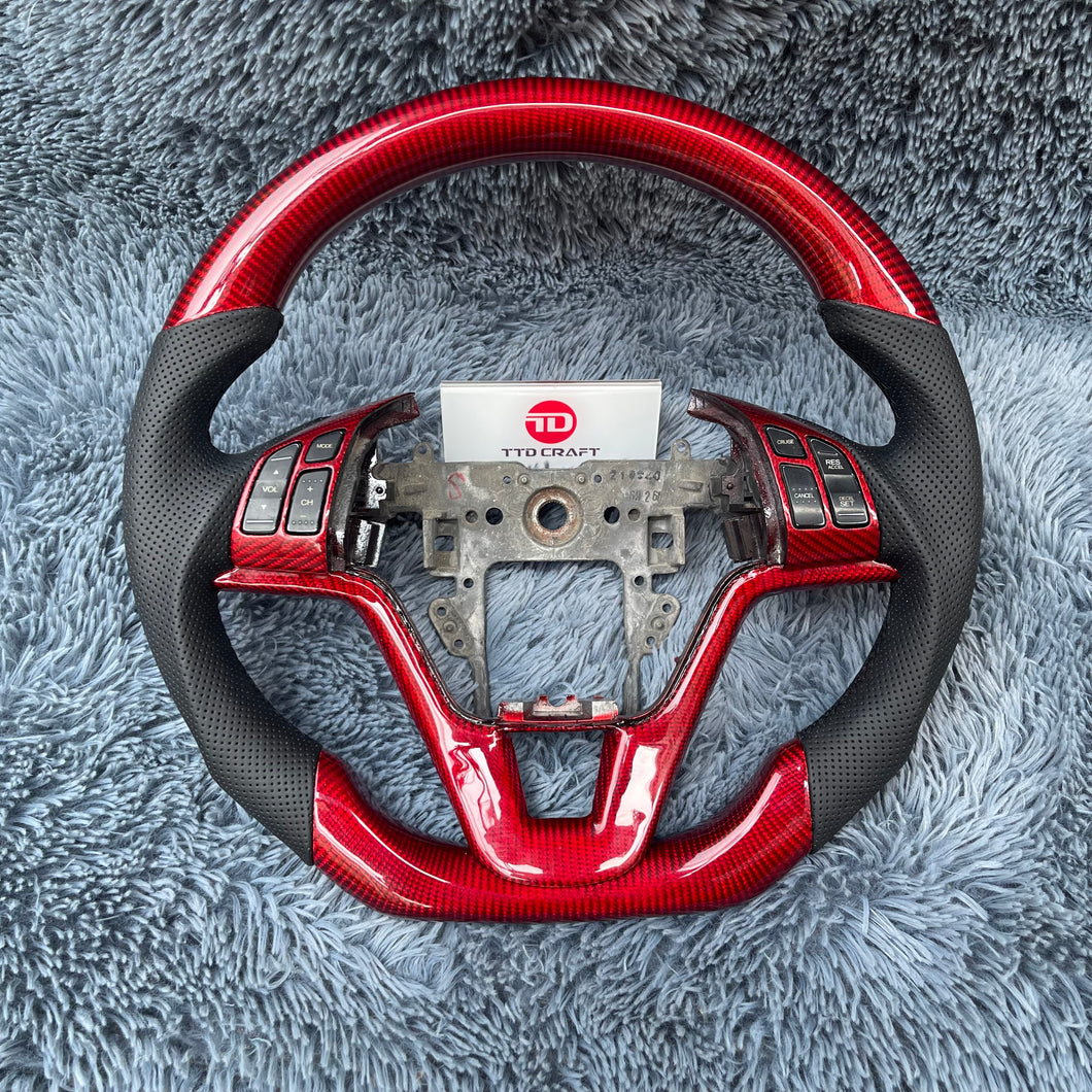 TTD Craft 2007-2011 CRV EX LX SE Carbon Fiber Steering Wheel