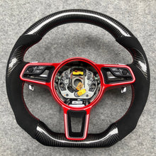Load image into Gallery viewer, TTD Craft  Porsche  2012-2022 718 Cayman Carbon Fiber Steering Wheel
