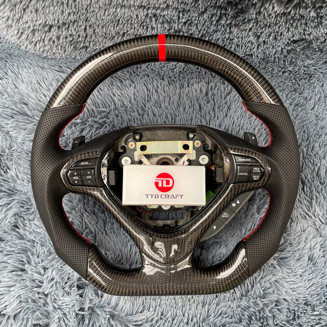 TTD Craft  Acura 2009-2014 TSX Sport Wagon Special Edition Honda CU2  Carbon Fiber Steering Wheel