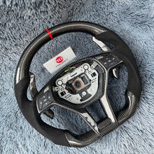 Charger l&#39;image dans la galerie, TTD Craft Benz C63 AMG W176 W204AMG W212 W218 C117 E350 SL63 R231 X156 GLA45AMG  SLAMG  Fiber Steering Wheel
