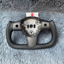 Lade das Bild in den Galerie-Viewer, TTD Craft Tesla Model 3 Y Yoke Carbon Fiber Steering Wheel
