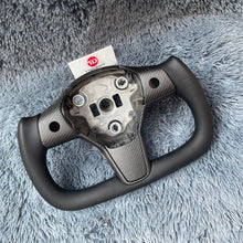 Charger l&#39;image dans la galerie, TTD Craft Tesla Model 3 Y Yoke Carbon Fiber Steering Wheel
