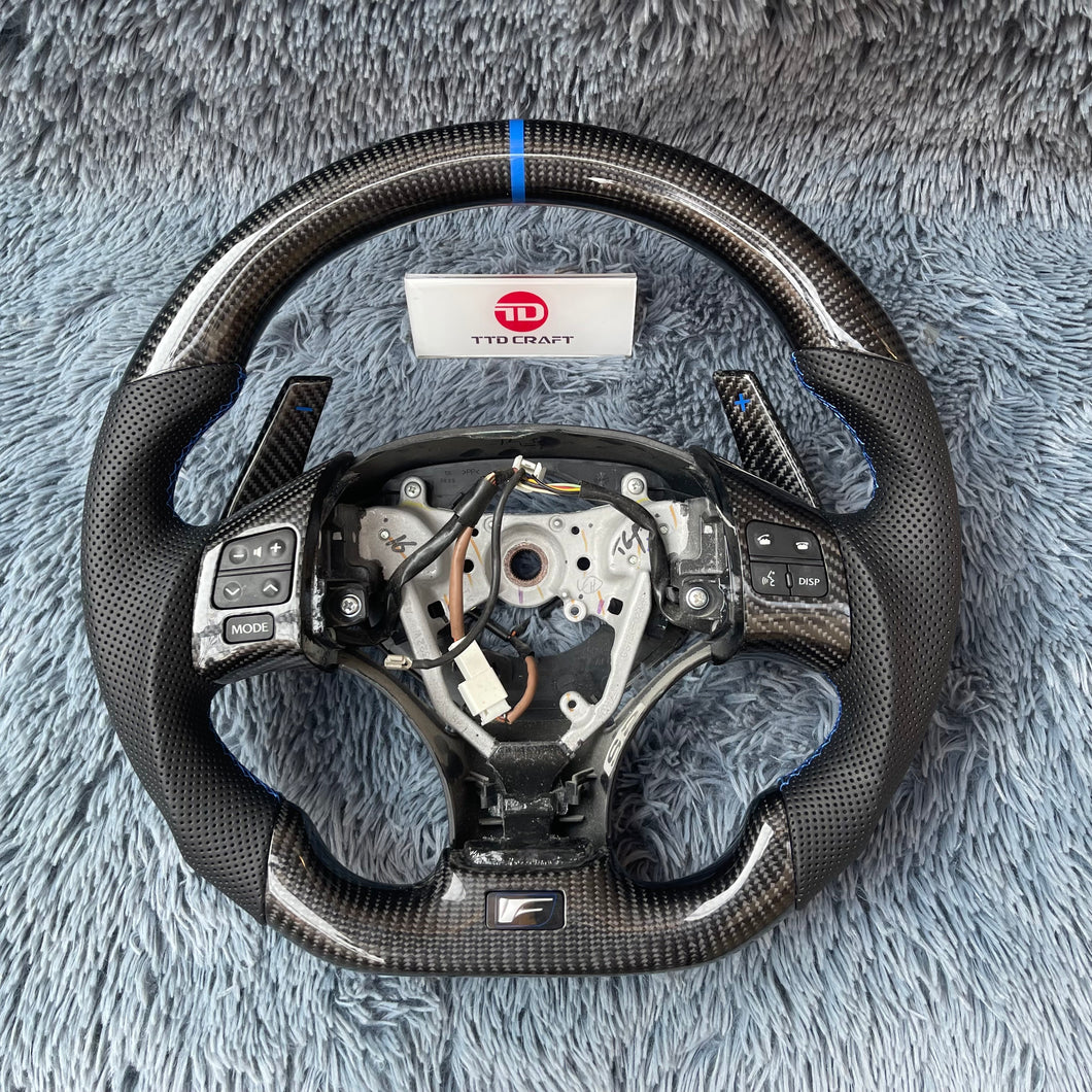 TTD Craft  Lexus 2006-2013 IS250 IS350 ISF Carbon Fiber Steering Wheel