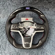 Charger l&#39;image dans la galerie, TTD Craft  Tesla Model 3 &amp;Y  Carbon Fiber Steering Wheel with Led
