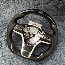 Lade das Bild in den Galerie-Viewer, TTD Craft  Tesla Model 3 &amp;Y  Carbon Fiber Steering Wheel with Led
