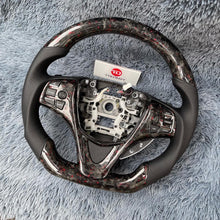 Carregar imagem no visualizador da galeria, TTD Craft 2015-2020 TLX Type S A-Spec Advance Package SH-AWD V6 / 2014-2020 MDX Sport Hybrid SH-AWD V6 Volante de fibra de carbono forjado com flocos vermelhos
