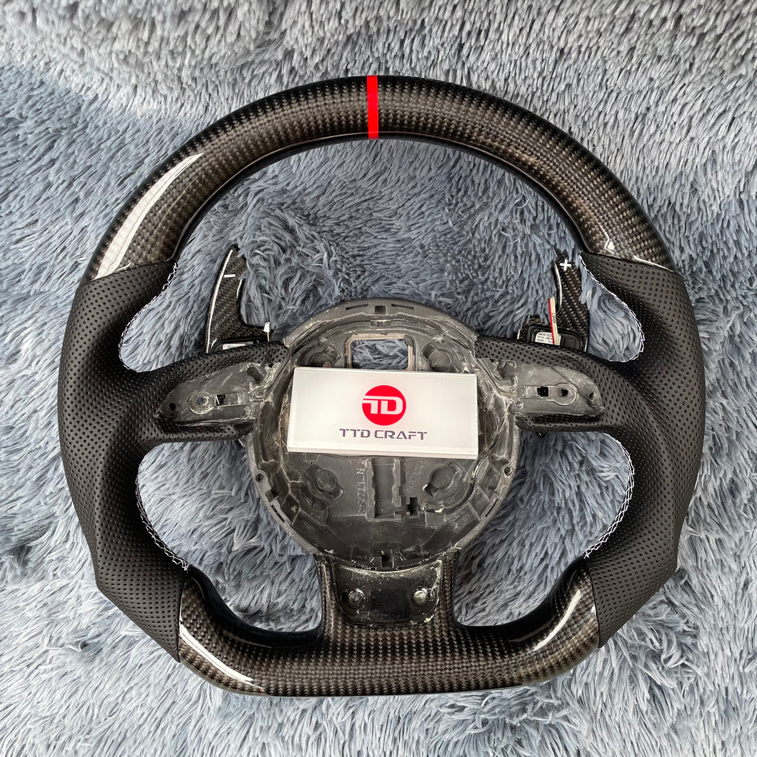 TTD Craft Audi B8 B8.5 A3 A4 A5 A6 A7 A8 S3 S4 S5 S6 S7 S8 RS3 RS5 RS6 SQ5 Carbon Fiber Steering wheel