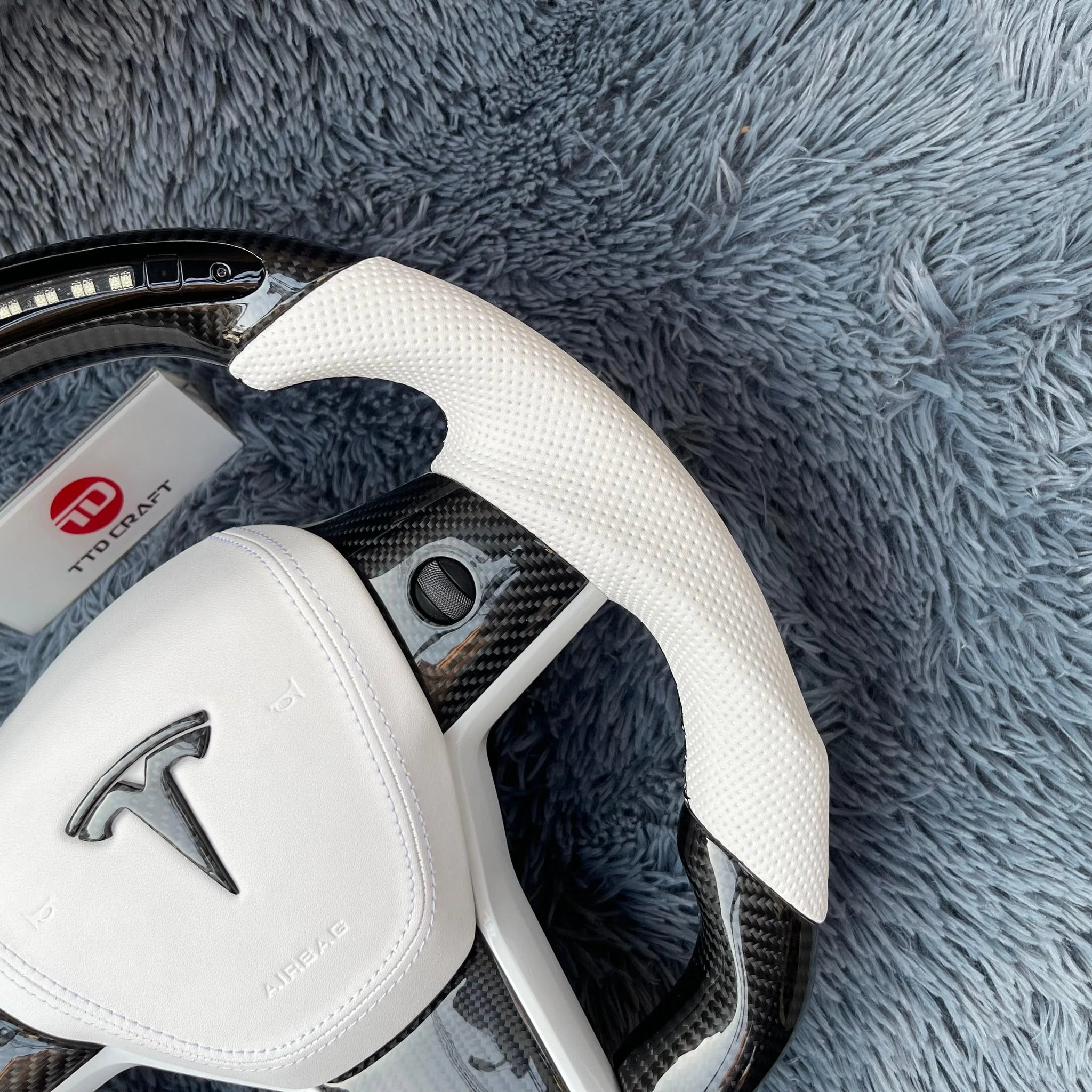 Model Ttd TTD Craft Tesla Model 3 Y Carbon Fiber Steering Wheel – TTD CRAFT