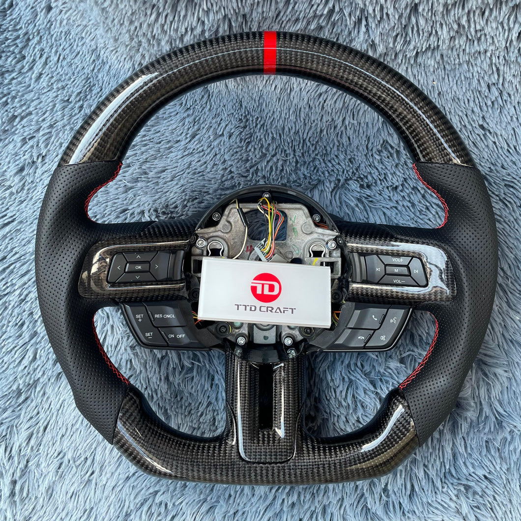 TTD Craft 2018-2021 Mustang  Carbon Fiber Steering Wheel