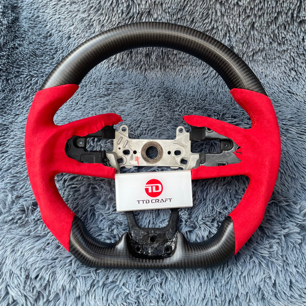 TTD Craft 10th gen Civic 2016-2021 FK8 FK7 Type R SI Carbon Fiber Steering Wheel