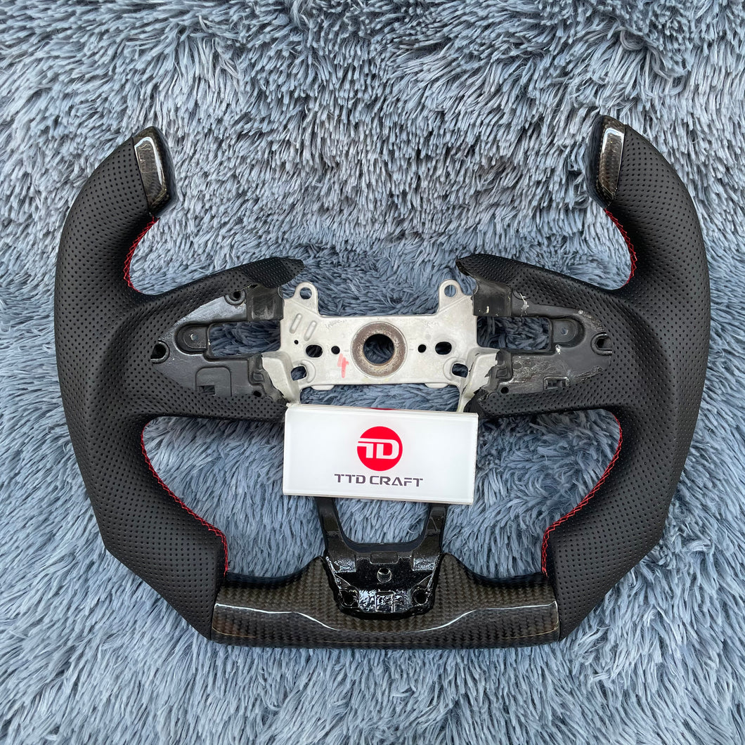 TTD Craft 10th gen Civic 2016-2021 FK8 FK7 Type R SI F1 Carbon Fiber Steering Wheel