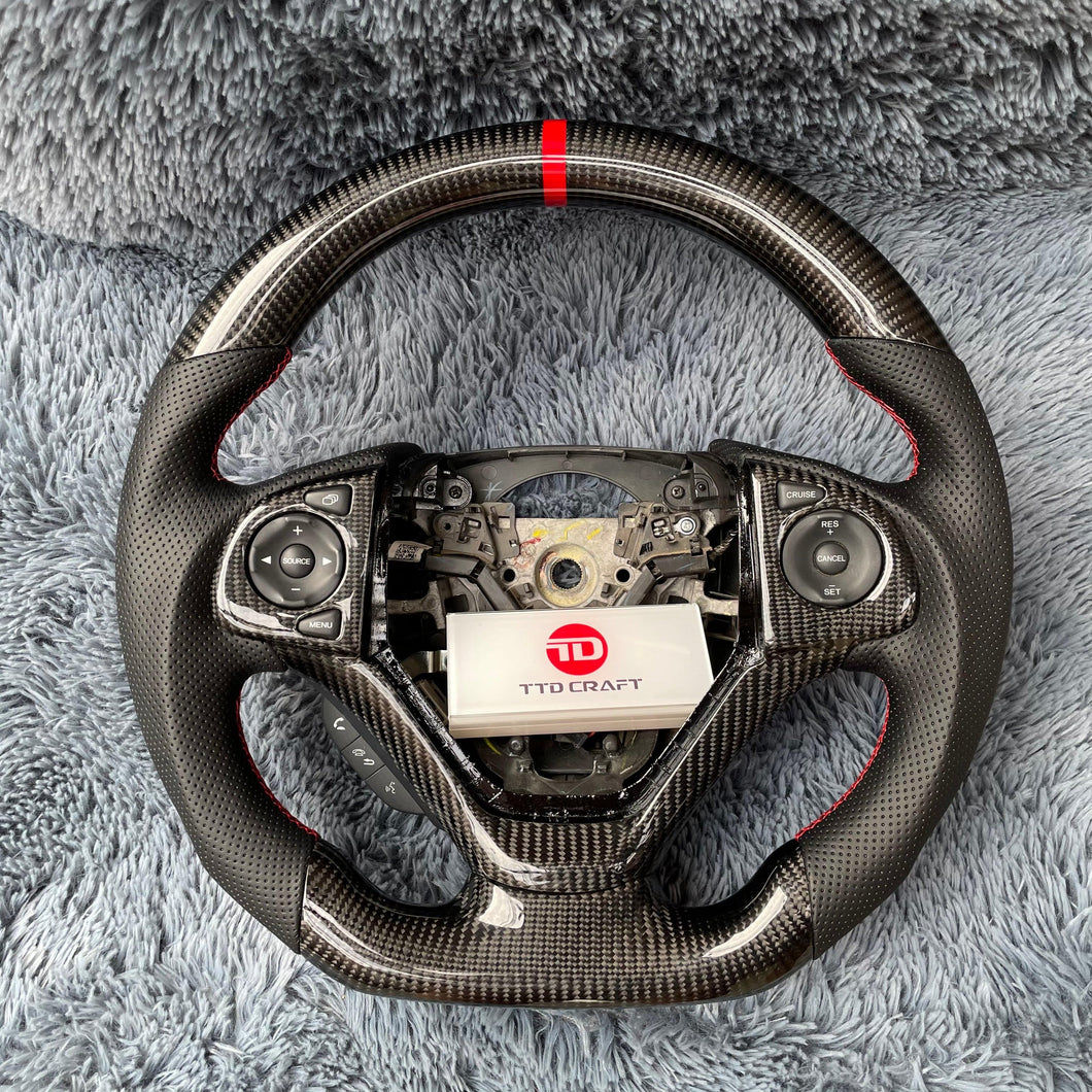 TTD Craft 2012-2016  CRV EX LX EX-L Carbon Fiber Steering Wheel