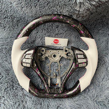 Charger l&#39;image dans la galerie, TTD Craft  2013-2018 Altima Forged + pink &amp; white color Flakes  Carbon Fiber Steering Wheel
