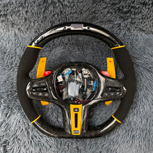 Load image into Gallery viewer, TTD Craft BMW G30 G31 G32 G38 G05 G07 X3m F90 M8 G29 Carbon Fiber Steering wheel
