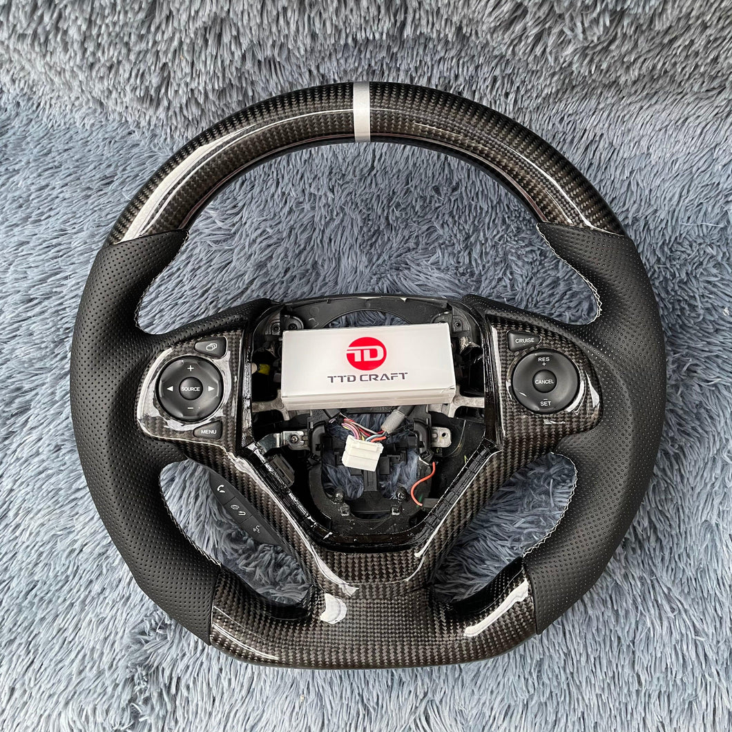 TTD Craft 2012-2016  CRV EX LX EX-L Carbon Fiber Steering Wheel