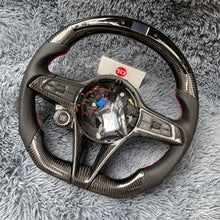 Carregar imagem no visualizador da galeria, TTD Craft Alfa Romeo 2014-2017 Giulia Stelvio Volante em fibra de carbono com led
