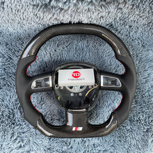 Carregar imagem no visualizador da galeria, Volante de fibra de carbono TTD Craft Audi B7 B8 S4 S5 A3 A4 A5 A6 A8 Q5 Q7 RS5
