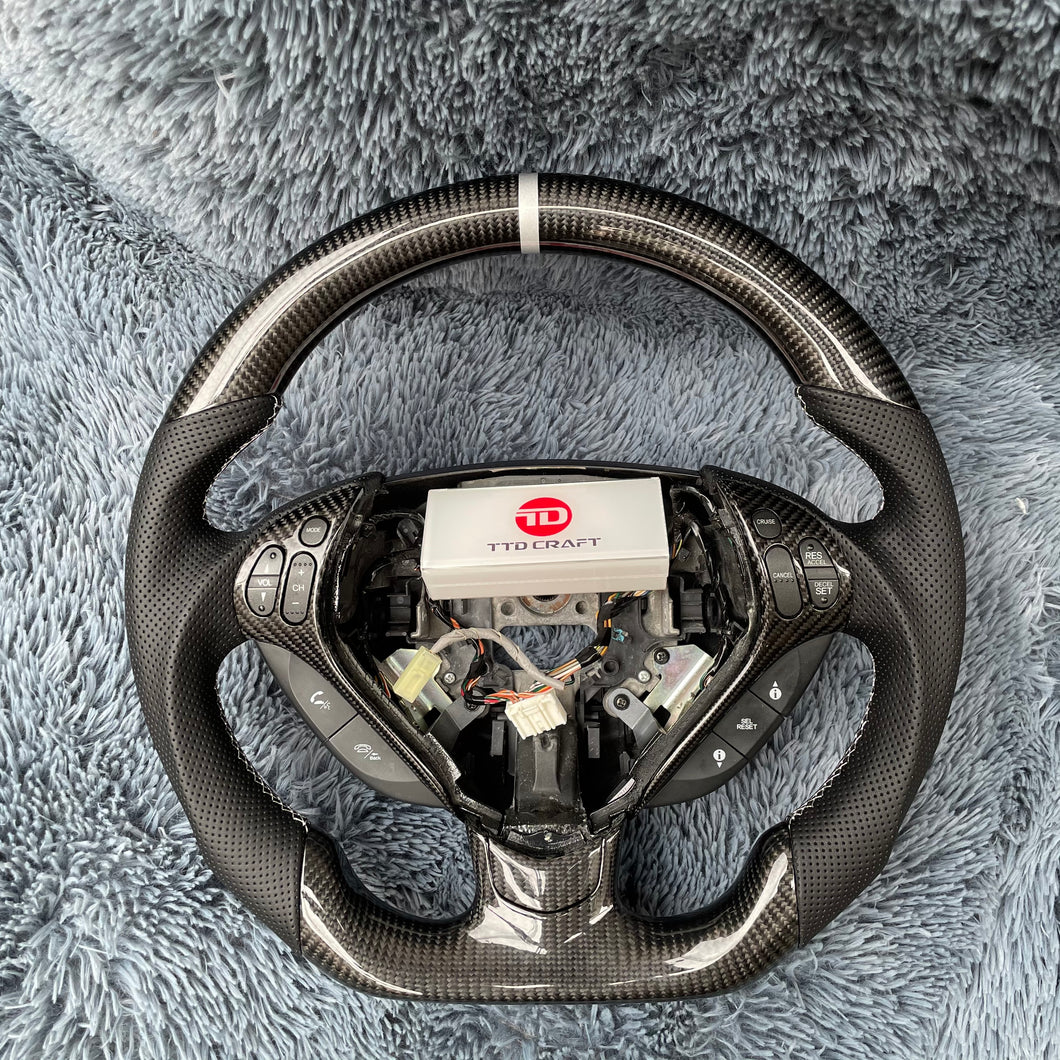 TTD Craft  Acura 2007-2008 TL Type-S V6 Carbon Fiber Steering Wheel