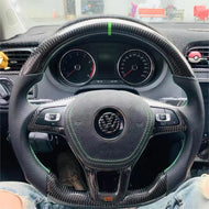 Custom VW MK7 Golf Jetta Passat Carbon Fiber Steering Wheel 2015-2021