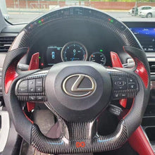 Charger l'image dans la galerie, Custom Lexus 2016-2022 RX350 450h / ES350 ES300/ GS350 GS450 / LX570 / GX460 / GS300 GS200T Carbon Fiber Steering Wheel
