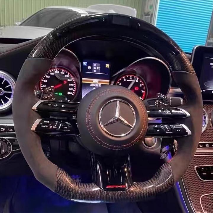Custom Carbon Fiber Steering Wheel for Mercedes-Benz W213 AMG | TTD Cr ...