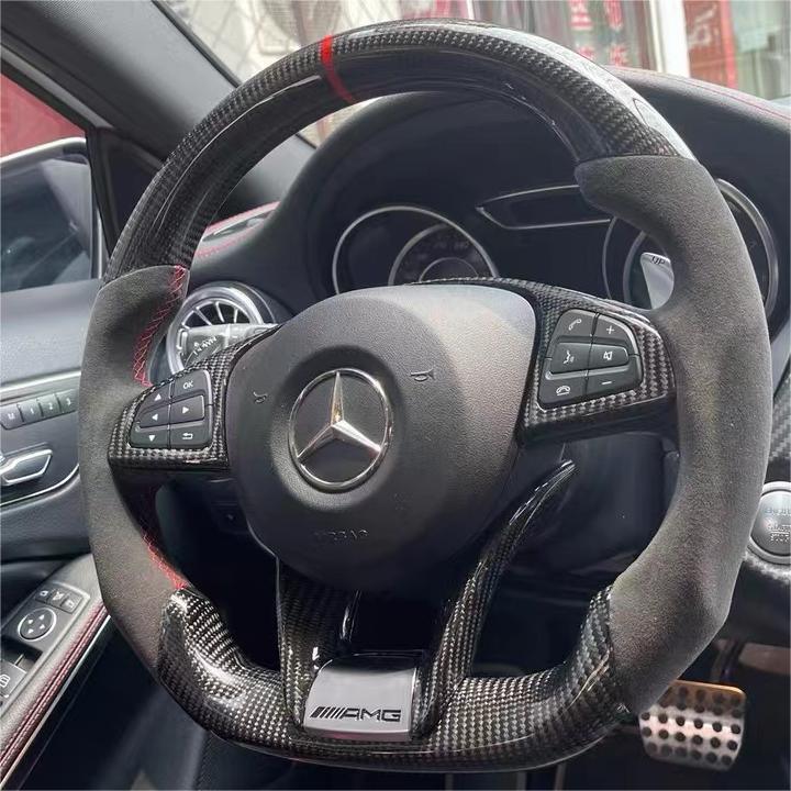 Carbon Fiber Steering Wheel For Mercedes CLA45 AMG | TTD Craft