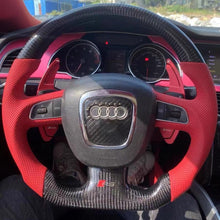 Carregar imagem no visualizador da galeria, Volante de fibra de carbono TTD Craft Audi B7 B8 S4 S5 A3 A4 A5 A6 A8 Q5 Q7 RS5
