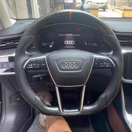 2020+ Audi C8 A6 S6 RS6 A7 S7 Carbon Fiber Steering Wheel Custom Upgrade |TTD Craft