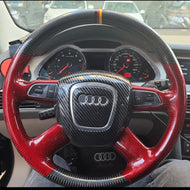 Custom Carbon Fiber Steering Wheel For Audi A3 A4 A6 A8 Q5 Q7 S4 S6