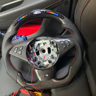 Custom BMW 5 SERIES E60 E61 / 6 SERIES E63 E64 Carbon Fiber Steering Wheel | TTD Craft