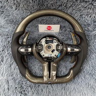 Volante de fibra de carbono TTD Craft para BMW M5, M6, F10, G30, F06, F12, F01, F02, F03, F04 y F92