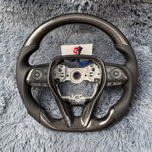 Charger l'image dans la galerie, Custom Gloss Carbon Fiber Racing Steering Wheel for Toyota RAV4 Corolla 2019-2026 | TTD Craft
