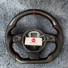 Charger l'image dans la galerie, Custom Audi TT MK2 R8 TTS TTRS 2008-2015 Carbon Fiber Steering Wheel |TTD Craft
