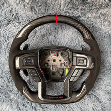 Charger l'image dans la galerie, Custom Carbon Fiber Steering Wheel for Ford 2015-2020 Raptor 2017-2022 F250 F350 | TTD Craft
